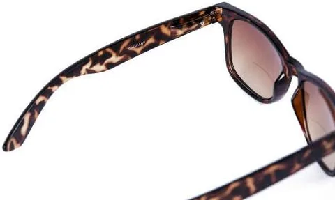 Vista 2 de 3 pares de lentes de sol de lectura bifocales para hombres y mujeres, anteojos de lectura solar para exteriores (negrotortuga, 1.0)