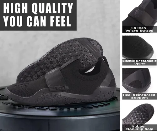 Vista 2 de TAVIEW Deadlift Shoes-Weightlifting Shoes - Non-Slip Squat Shoes for Powerlifting, Deadlifting, Weight Training - Fitness Gym Shoes for Crossfit