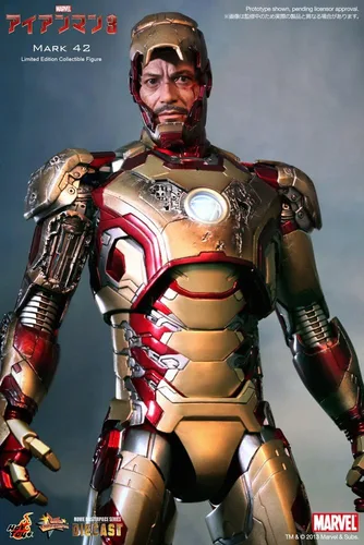 Vista 4 de Iron Man 3 juguetes caliente 1/6 Escala Diecast coleccionable Figura Iron Man Mark XLII