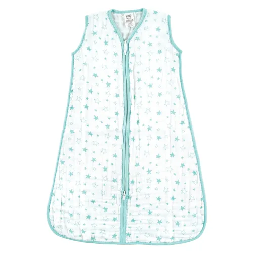 Vista 5 de Luvable Friends - Saco de dormir para bebé sin mangas, diseño unisex, Saco de dormir sin mangas de muselina de algodón, 0-6 meses