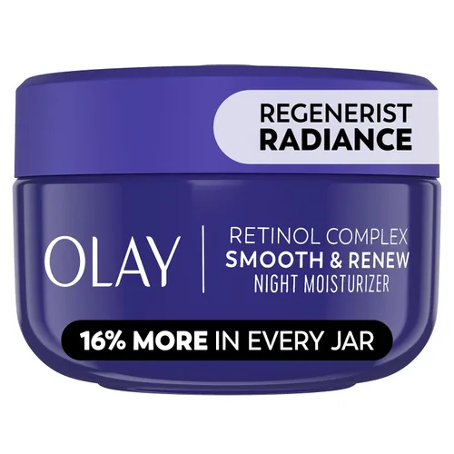 Vista 15 de Olay Crema de noche de retinol para mujeres, hidratante facial antienvejecimiento, sin fragancia, no grasa, antiarrugas, líneas finas suaves