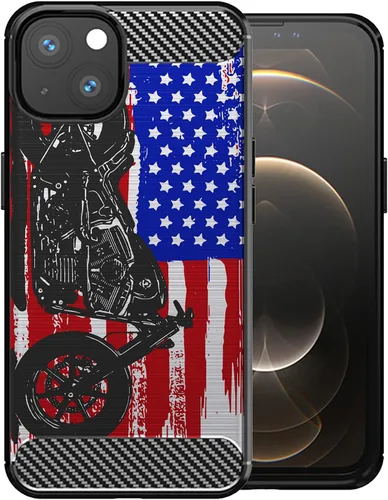 Vista 8 de CasesOnDeck - Funda compatible con Apple iPhone 13 Mini/iPhone 13 Mini, funda de diseño, delgada, negra, flexible, elegante, protección contra