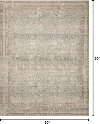 Vista 57 de Loloi Angela Rose Aubrey Collection AUB-02 - Alfombra decorativa de 2 pies 3 pulgadas x 3 pies 9 pulgadas, altura de pelo 0,19 pulgadas, diseño