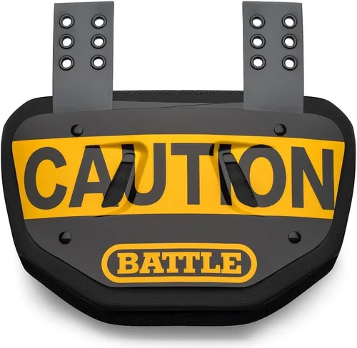 Vista 47 de Battle Sports Placa de espalda de fútbol novedosa – Protector de espalda inferior de carcasa dura con espuma contorneada para protección de alto