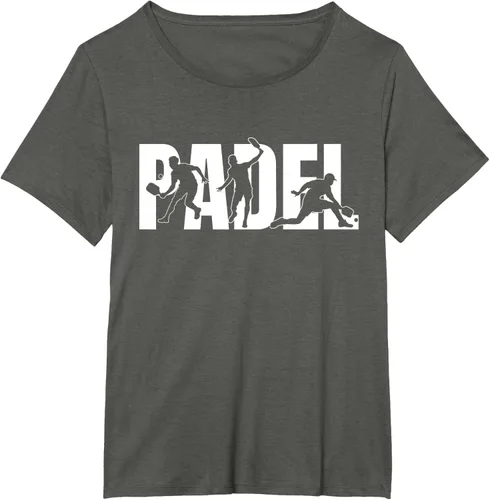 Vista 19 de Camiseta de regalo para amantes de los deportes con silueta de padel