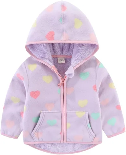 Vista 10 de Abrigo infantil con orejas en el gorro, para otoño e invierno Beige4