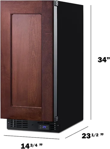Vista 4 de Summit scff1533bif frost-free Congelador – 15" Amplia