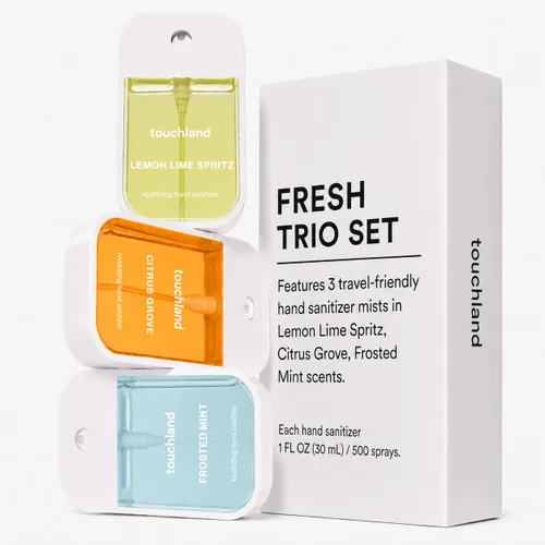 Vista 3 de Touchland Fresh Trio - Juego de spray desinfectante de manos hidratante