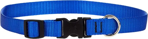 Vista 5 de Collar para perros, ajustable para perros pequeños a grandes. 3/4 de pulgada. De LupinePet, Azul
