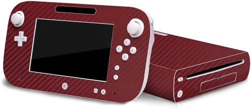 Vista 20 de 3D Carbon Fiber Black - Air Release Vinyl Decal Faceplate Mod Skin Kit by System Skins - Compatible with Nintendo Wii U Console