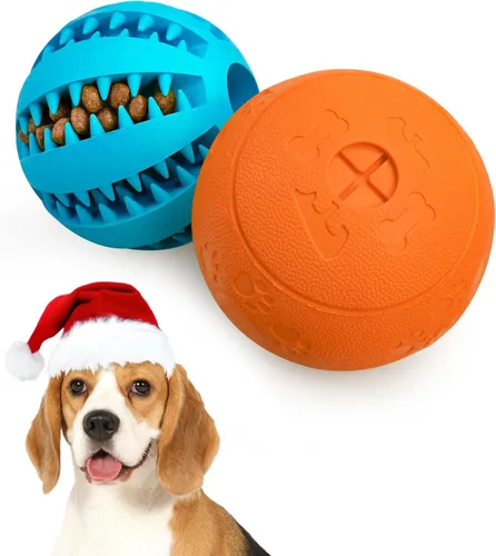 Vista 9 de HIPPIH Paquete de 2 rompecabezas para perros, juguetes interactivos para dispensar golosinas, juguetes duraderos para cachorros para dentición