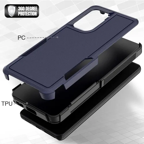 Vista 216 de Jeylly Compatible con Samsung Galaxy A22 5G Funda, Funda Samsung A22 5G con 2pcs protectores de pantalla de vidrio templado