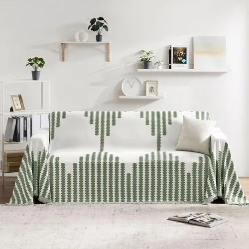 Vista 19 de Funda de sofá modular para perros, lavable para sofá de 2 cojines, funda de felpilla para sofá seccional, protector de muebles multiusos para niños