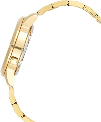Vista 4 de SEIKO SNKK20K1S Reloj analógico de acero inoxidable con esfera dorada para hombre, Oro, Reloj automático