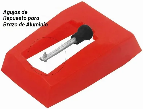 Vista 2 de Paquete de 6 agujas para tocadiscos, aguja de repuesto de diamante