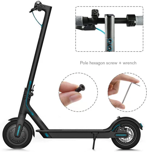 Vista 3 de Create idea Tornillos hexagonales para manillar de scooter eléctrico M5 con llave para patineta, accesorios compatibles con Xiaomi M365 1S Essential
