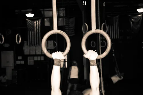 Vista 5 de Muñequeras con lazo para el pulgar para levantamiento de pesas, entrenamiento de fuerza, culturismo, entrenamiento cruzado, levantamiento de pesas