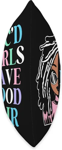 Vista 2 de Locs Afro Dreadlocks Love Beauty Hair Loc'd Good Hair Black American African Girl Throw Pillow, 16x16, Multicolor