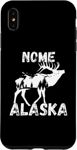 Vista 7 de Funda de recuerdo para iPhone 12 Mini Retro Nome AK Alaska City Apparel Souvenir
