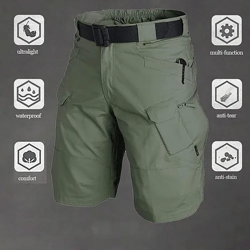 Vista 4 de AUTIWITUA Pantalones cortos cargo para hombre