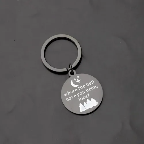 Vista 3 de BLEOUK Twilight Gift Twilight - Llavero con diseño de "Donde el Hell Have You Been Loca Twilight Merch