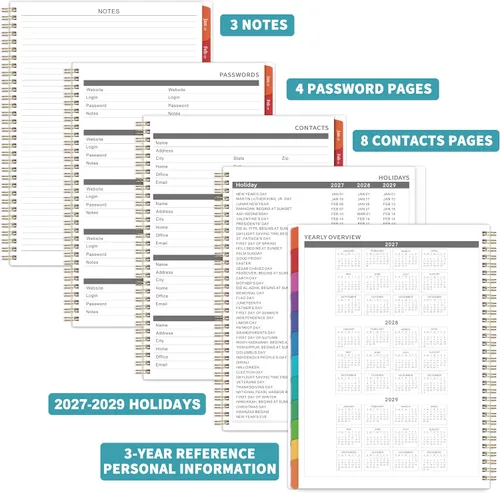 Vista 4 de Indeme Agenda 2027 – Agenda mensual 2027, calendario mensual 2027