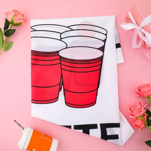 Vista 6 de Tatuo Bandera de estudiante atleta universitario de 3 x 5 pies para dormitorio, divertido tapiz para interiores y exteriores con ojales para colgar