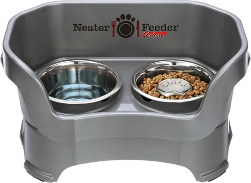 Vista 15 de Neater Pet Brands Neater Feeder Deluxe Cuencos para Perros Elevad os a Prueba de Derrames para Perros Pequeños Menos de 19 lbs, Fabricado en EE.UU.