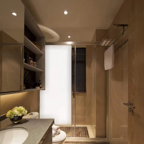 Vista 5 de Película de privacidad blanca mate para ventana, adhesivo opaco adhesivo para ventana, para el hogar, oficina, baño, reuniones y sala de estar, 17.7