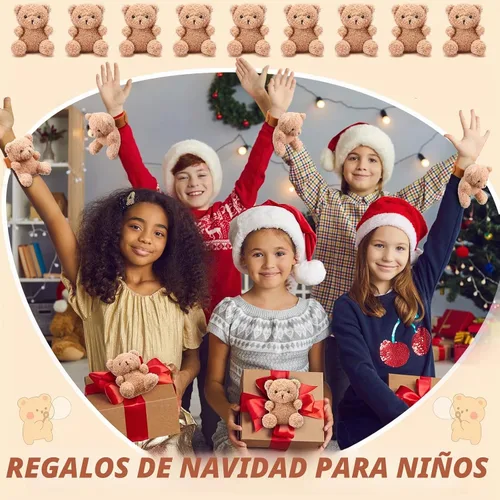 Vista 6 de Ceenna - 16 pulseras de animales de peluche para niños, color marrón