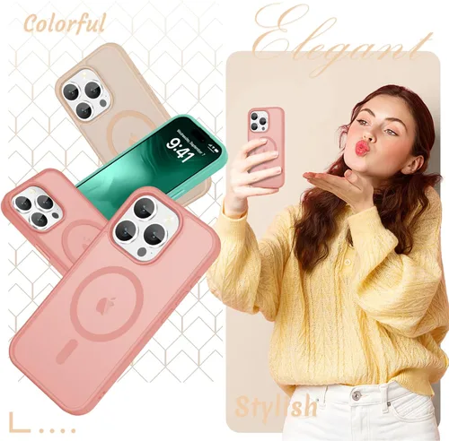 Vista 624 de Funda para Google Pixel 10 Pro XL, cubierta magnética mate, color negro Fit for MagSafe, Screen Protector included, Shockproof Military Grade