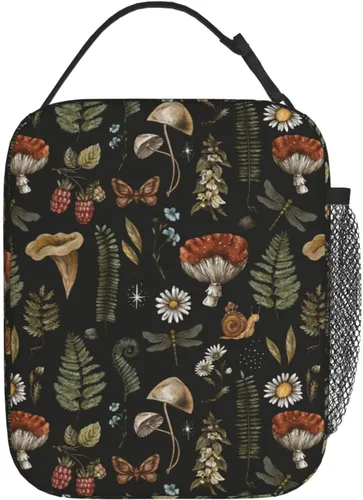 Vista 7 de Gianlaima Bolsa de almuerzo con diseño de camuflaje de camuflaje y bandera estadounidense, bolsa de almuerzo aislada portátil, reutilizable, bolsa