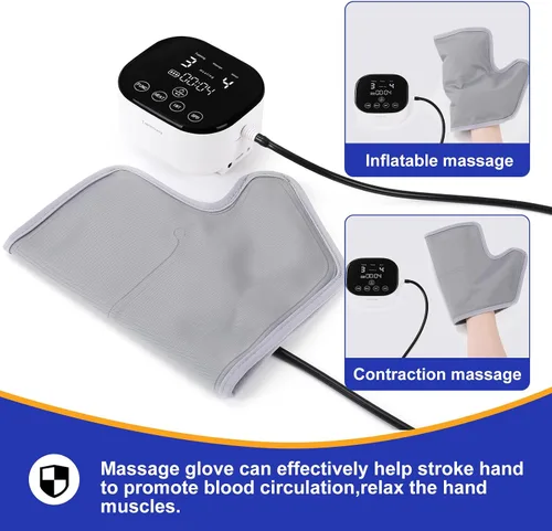 Vista 6 de Guante robot de rehabilitación para hemiplejía de dedo, mano y mano, equipo de recuperación de mano para entrenador de mano robótica izquierda