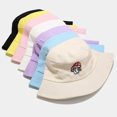 Vista 4 de Quanhaigou Sombreros de pescador unisex de verano para viajes, playa, gorra de pescador para hombres, mujeres y adolescentes, Diseño de hongo