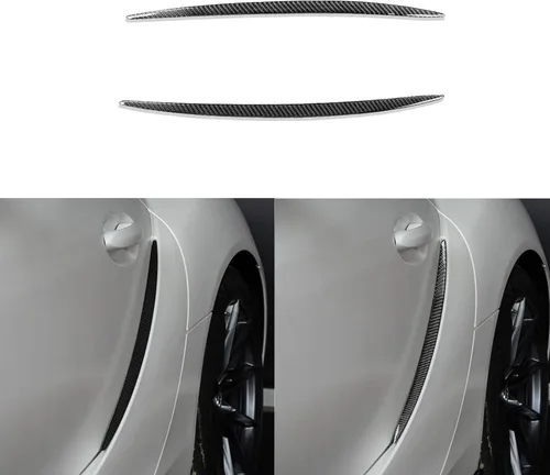 Vista 33 de Adhesivo de Fibra de Carbono Premium Real para Ventana de Coche, Pilar A, Panel Triangular, Anticolisión, Compatible con Toyota Supra GR A90 A91 MK5