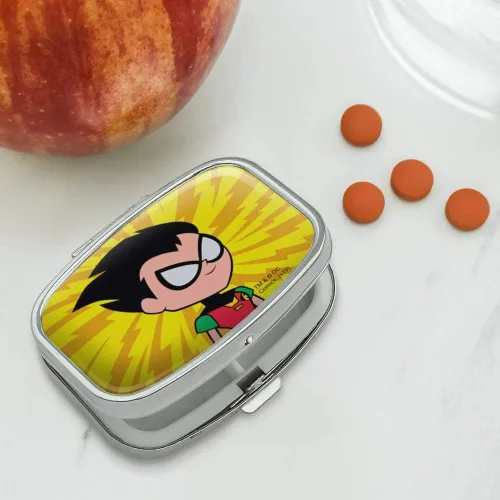 Vista 2 de Adolescente Titans Go! Robin - Pastillero rectangular, caja de regalo
