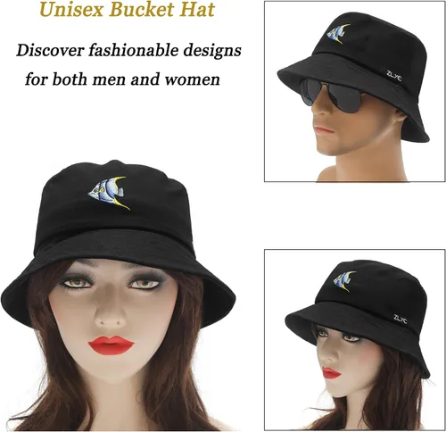 Vista 261 de ZLYC Gorra de pescador bordada de moda unisex para hombres y mujeres