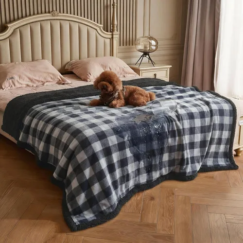 Vista 12 de Kritter Planet - Manta impermeable para perros, reversible, a prueba de agua, para sofá, cama y coche, fundas lavables para sofá para perros