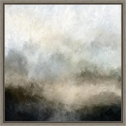 Vista 13 de Amanti Art Dan Hobday - Lienzo enmarcado para pared, 16 x 16 pulgadas, niebla de lago por Dan Hobday, lienzo enmarcado para pared, arte abstracto
