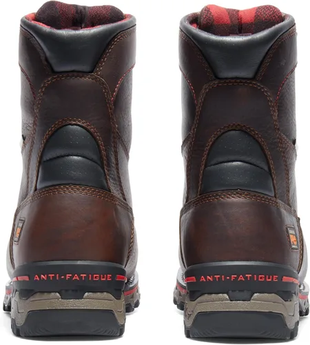 Vista 3 de Timberland PRO Botas de trabajo impermeables para hombre, modelo Boondock, ST café Tumbled L