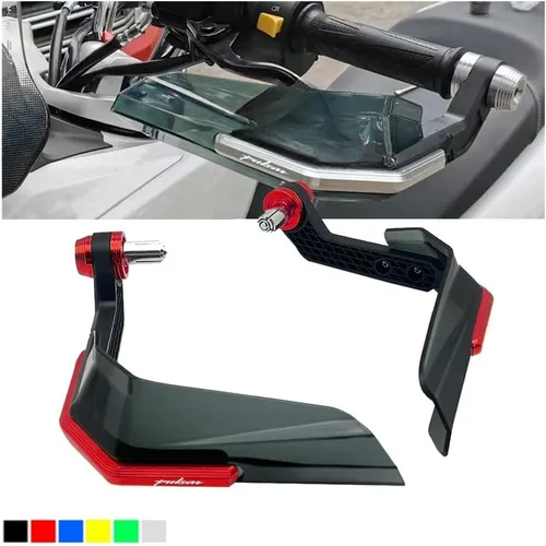 Vista 2 de Motorcycle Handguards, Motorcycle Handlebar Grips Guard Brake Clutch Levers Handle Windproof Protector for Bajaj Pulsar 200NS 200RS 200AS 200 NS RS