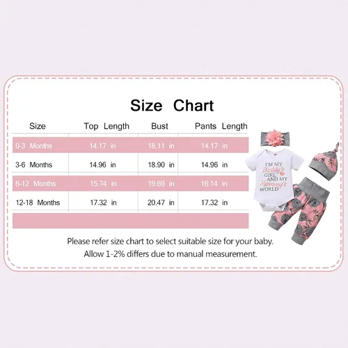 Vista 6 de Renotemy Ropa para bebé recién nacida, conjuntos de pantalones cortos, ropa de verano para niña