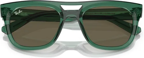 Vista 5 de Ray-Ban Unisex Sunglasses Black Frame, Dark Green Lenses, 54MM