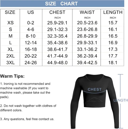 Vista 7 de TrainingGirl Camisetas cortas de entrenamiento para mujer, manga larga, espalda abierta, camisetas de yoga, ajustadas, para gimnasio, atléticas
