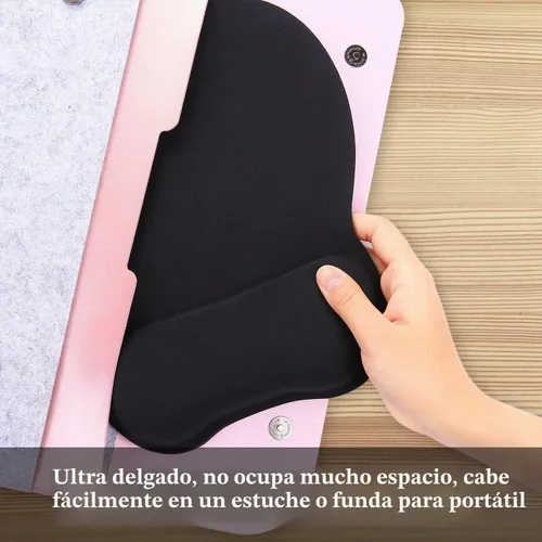 Vista 8 de EooCoo Alfombrilla ergonómica para mouse con soporte de muñeca, alfombrilla de mouse con reposamuñecas de espuma viscoelástica y base antideslizante