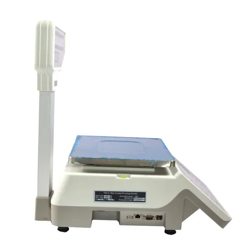 Vista 8 de INTBUYING Escala de computación de precio digital 33LB Escala electrónica comercial al por menor con impresora térmica de cinco ventanas con escala