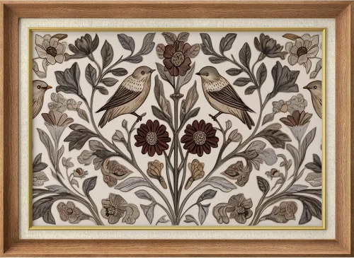 Vista 52 de MUDECOR Lienzo enmarcado prémium para pared, pinos nevados en bosque de invierno, ilustraciones modernas, arte contemporáneo, escénico, divertido