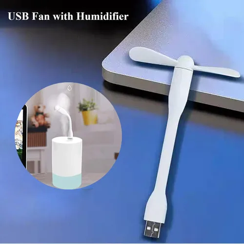 Vista 8 de Mini ventilador USB, ventilador de bolsillo portátil alimentado por USB-A, enfriador pequeño, funcionamiento silencioso, para el hogar, oficina