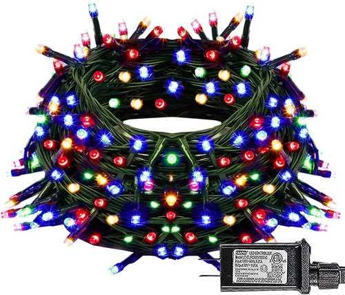 Vista 10 de Dazzle Bright - Luces de Navidad Inteligentes que Cambian de Color, 66 pies, 200 luces LED RGB con control remoto y aplicación, luces de árbol