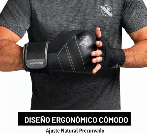 Vista 4 de Hayabusa Guantes de boxeo de cuero S4 Negro